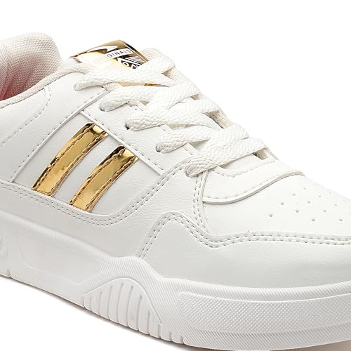 Image of ASIAN Women PARADISE-12 Casual Mid Top Sneakers,Stylish and Trendy Shoes with Laces for Women and Girls