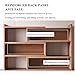 Aeovot Expandable Wood Desktop Bookshelf Organizer Office Storage Rack - Free Style Display Stand Shelf Office Supplies Storage Shelf, Modern Freestanding Bookcase for Small Space or Corner