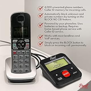 Caller Id Box for Landline Phone Number Lcd Display with Call Blocker - Stop Unwanted Calls, Robocalls, Spam, Telemarketers