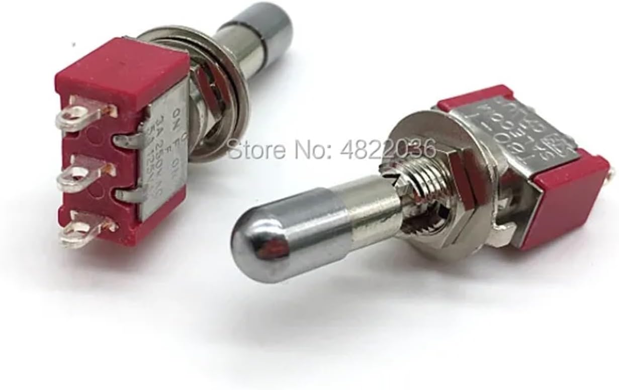 1pc SH T8013-LKBQ Locking Lever 3Pin 3Position ON-Off-ON SPDT Mini Toggle Switch Self