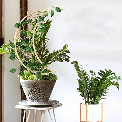 3 mini soportes para plantas, soporte para plantas en maceta, rejilla de escalada para jardín, enrejado, forma geométrica, pergola trepadora, decoración de balcón, soporte para crecimiento de plantas