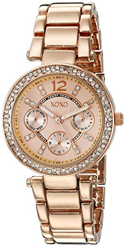 XOXO Women's Quartz Metal and Alloy Watch, Color:Rose Gold-Toned (Model: XO5860)