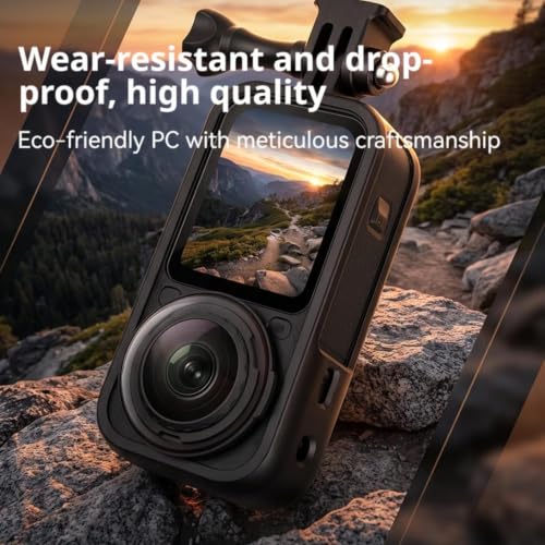 Image of Insta 360 X6 ABS Plastic Housing Cage with 1 /4 Screw Claw Mount, Open-Frame Side-Anti Drop Design, Quick Battery Swap for Insta 360 Action Camera Accessories