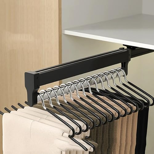 Armario organizador de armario deslizable para mantener los pantalones perfectos cada mañana