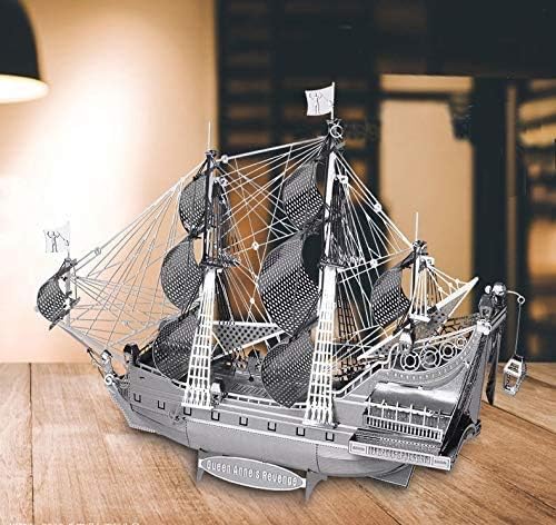 Amazon Piececool アン女王の復讐号 メタリックナノパズル 立体パズル おもちゃ