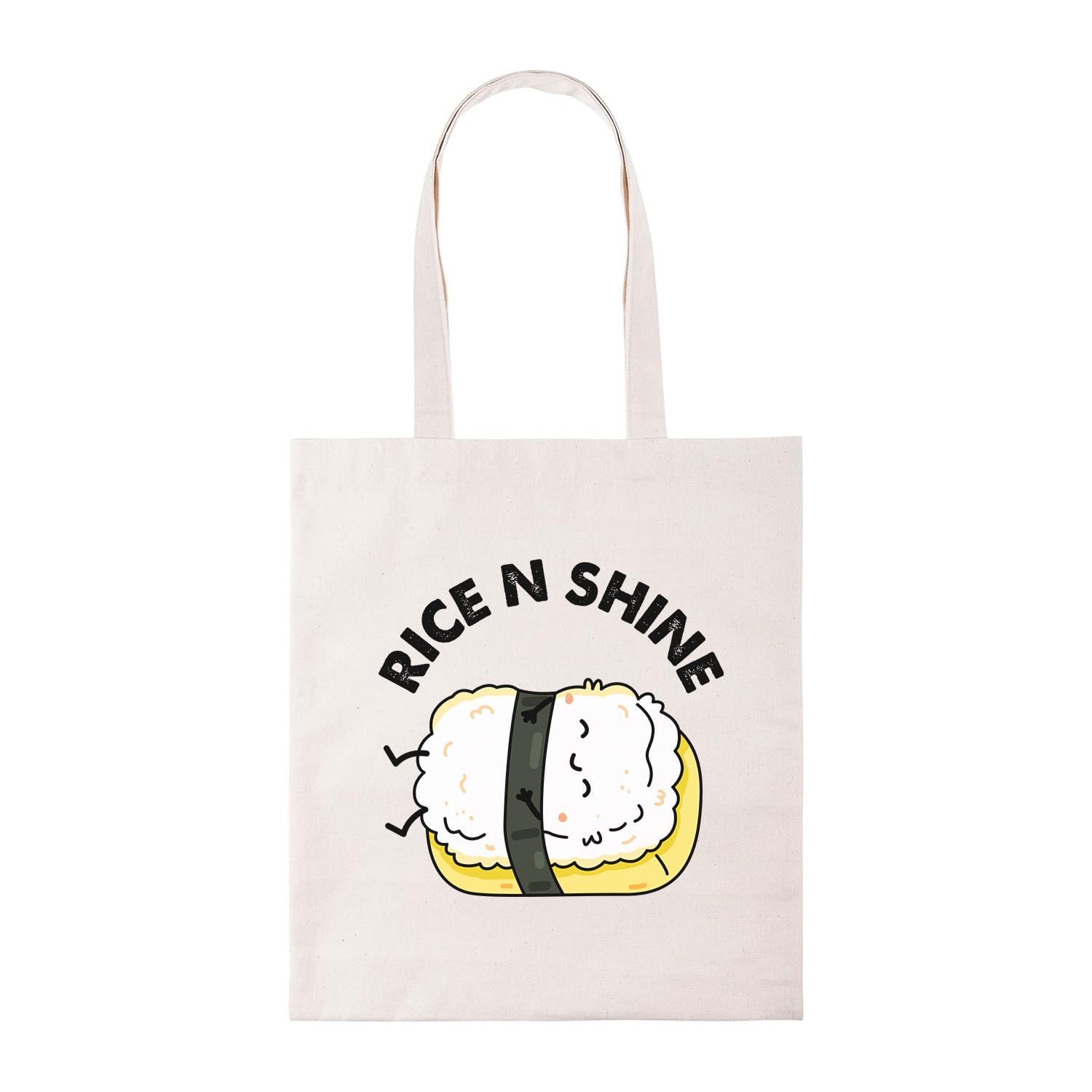 New Spirit Original Rice and shine sushi tote bag, shopping bag, shopper bag, reusable bag, tote bags