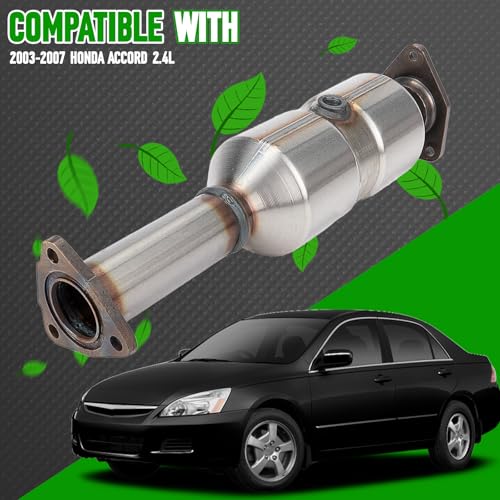FOMIUZY High Flow Front Catalytic Converter Kit Direct-Fit Honda Accord 2003 2004 2005 2006 2007 2.4L
