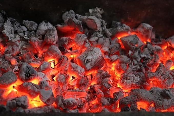 Image of Natural Wood Charcoal Cooking Coal for Smoking Food Barbeque-Grilling-Cooking-Broiling-Long Burning Coal for Home,Kitchen & Garden (Charcoal-5kg)