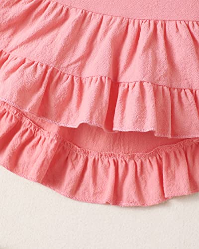 Renotemy Infant 9-12 Months Girl Clothes Summer Baby Outfits For Girls Ruffle Tops Flared Jeans Pants Cute Baby Girl Clothes 9-12 Months #TOP4