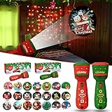 1PC Flashlight Projector for Kids, Realistic 21 Patterns Projector Card Slide Projector Flashlight...