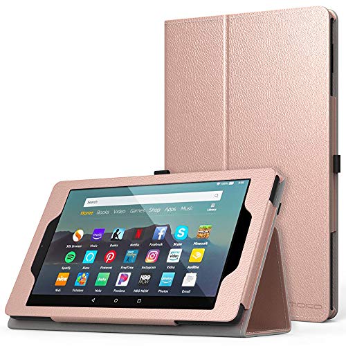 MoKo Case Fits Kindle Fire 7 Tablet (9th Generation, 2019 Release), Premium PU