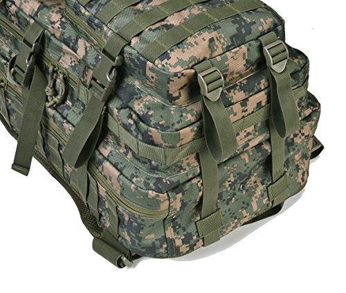 Image of REEBOW GEAR Military Tactical Backpack Large Army 3 Day Assault Pack Molle Bag Backpacks (Woodland Camo)