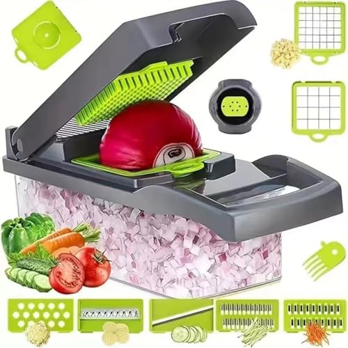 Cortador de verduras multifunción 16 en 1 miniatura 1