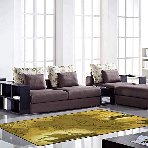 Tapis de surface imprimé Kraken géant Ruchen décoration originale 203x147 - 3