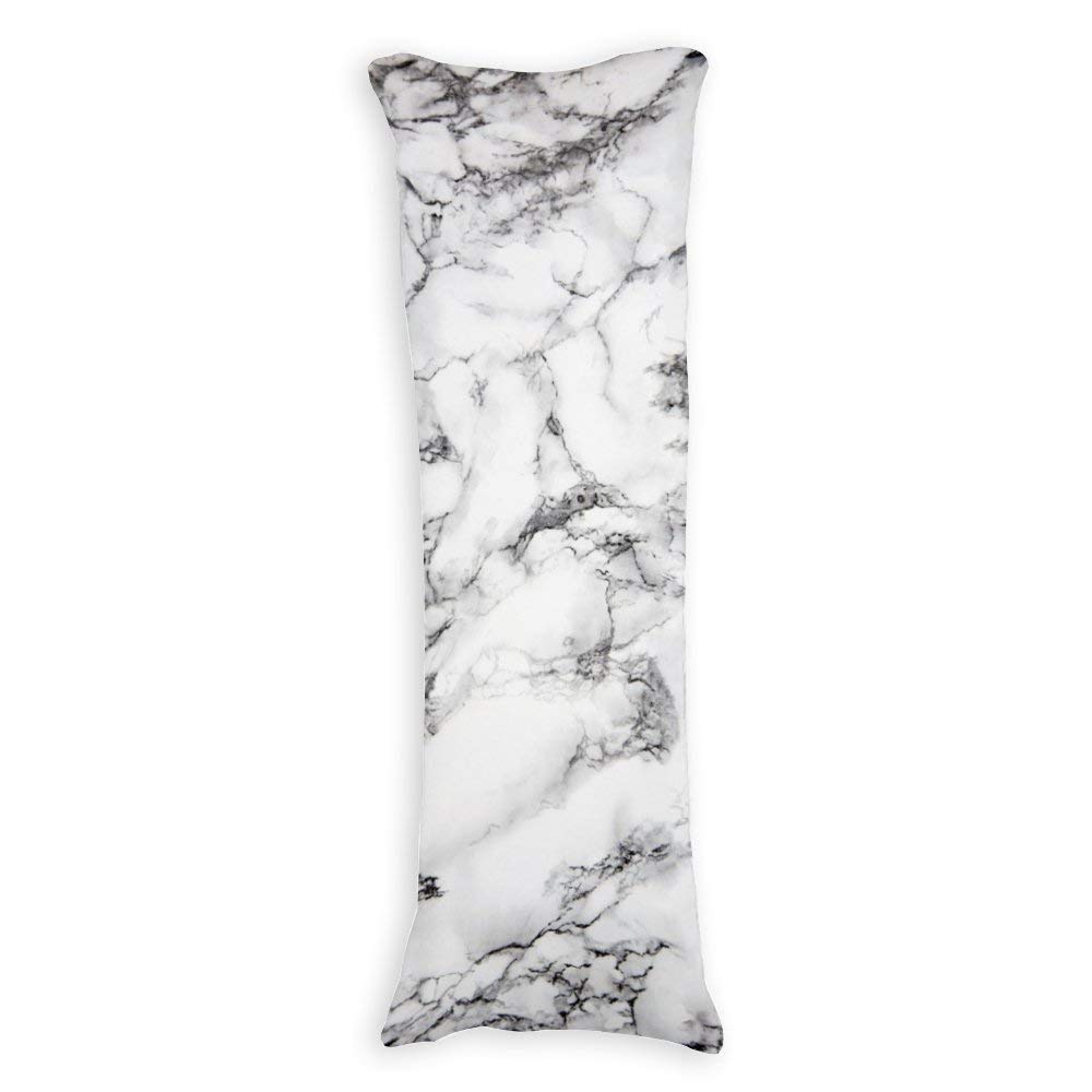 Yilooom Elegant Luxury Marble Pattern Body Pillow Cover Pillowcases with Envelope Closure Double Sided Body Pillow Cases 20