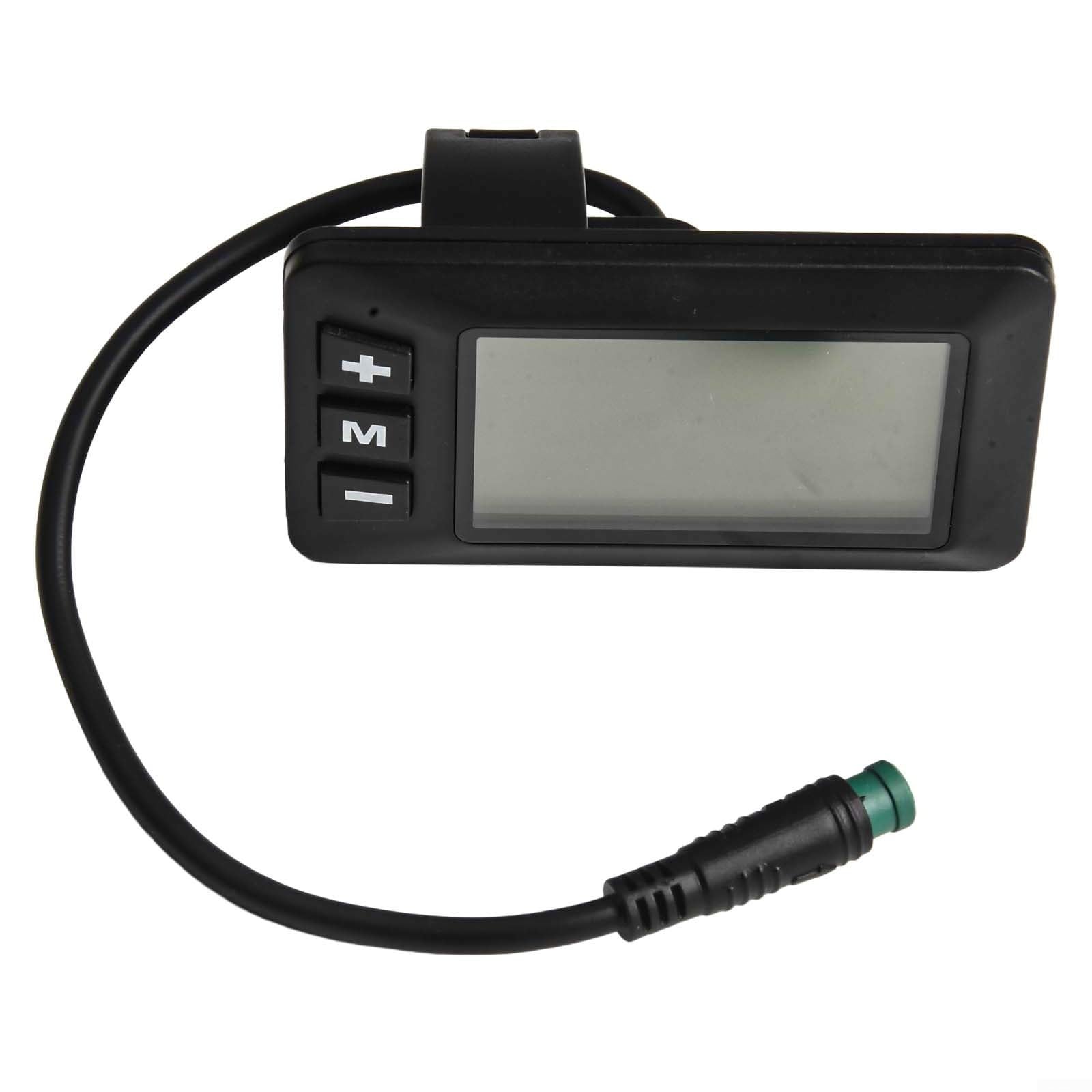 Alanmoship Ebike Controller Electric Bicycle Lcd Instrument Panel GD01 For Electric Bike, 5 Pin Waterproof ABS Screen, Compatible With 24V 36V 48V JN Controllers