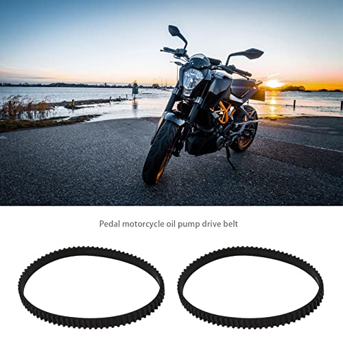 ECSiNG Motorroller Ölpumpe Antriebsriemen 240-3m-6 80 Zähne Gummi Ersatz Synchronriemen Schwarz Kompatibel mit Piaggio usw. 50ccm
