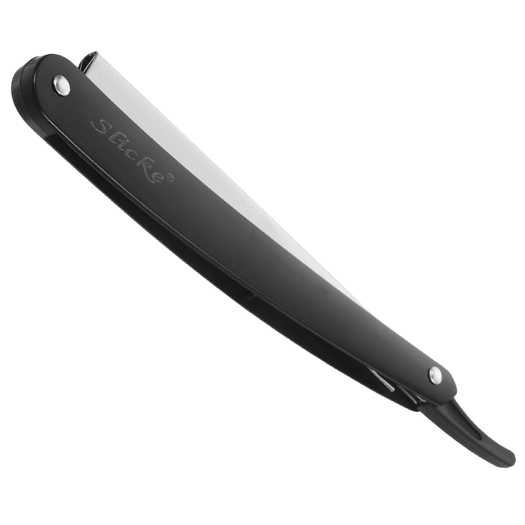 Professional Manual Razor Barber Supplies Beard Shaver Mens Straight Edge Razor for Shaving for Face Scalp Old Fashioned Manual Shaver Men Safe Barber Razor, Black