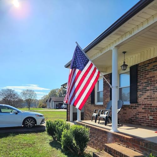 American Flag 2.5x4 FT for Outside, Long Lasting Heavy Duty Polyester USA Flags with Brass Grommets, Embroidered Stars, Sewn Stripes, US Flag Fray & Tear Resistant, Windproof, Weather Resistant by AOTAI - Image 7
