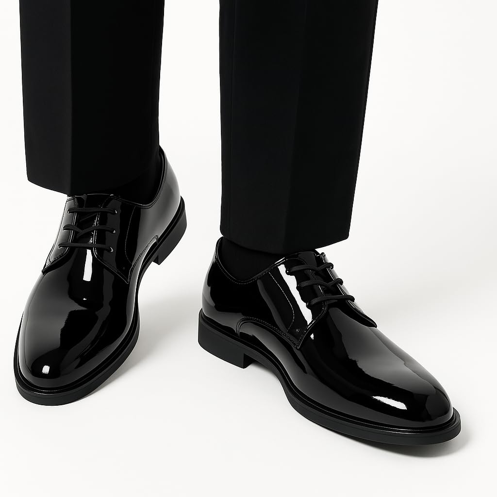 Sapato social masculino de smoking, clássico, formal, Oxford, couro sintético, envernizado, cadarço para negócios, casamento, terno preto em promoção! Veja a oferta e mais achadinhos de Sapatos 6 Hoje é o melhor dia para comprar Sapato social masculino de smoking, clássico, formal, Oxford, couro sintético, envernizado, cadarço para negócios, casamento, terno preto com aquele preço maroto! Promoção! Aproveite a oferta! 6