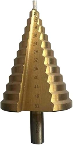 Miniatura 3 de Driak 0.157-2.047 in Metric HSS Titanium Surface Step Drill Bit Set para Madera Metal Materiales Duros Agujero Herramienta de Perforación
