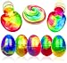 Anditoy 5 Pack Colorful Big Slime Eggs Silly Putty Galaxy Slime Toys Easter Eggs for Kids Girls Boys Easter Basket Stuffers Fillers Gifts