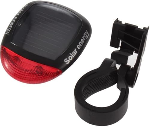 Miniatura 2 de anso Luz trasera LED con energía solar intermitente luz trasera bicicleta bicicleta lámpara seguridad 2 LED reflector