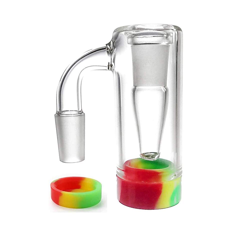 Se puede reutilizar el colector de vidrio macho de 14 mm y el recipiente de silicona (rojo y verde)