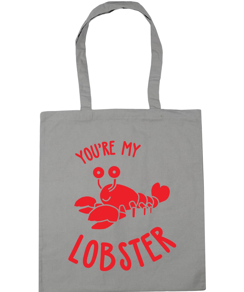 Hippowarehouse You are my lobster valentines day Tote Shopping Gym Beach Bag 42cm x38cm, 10 litres