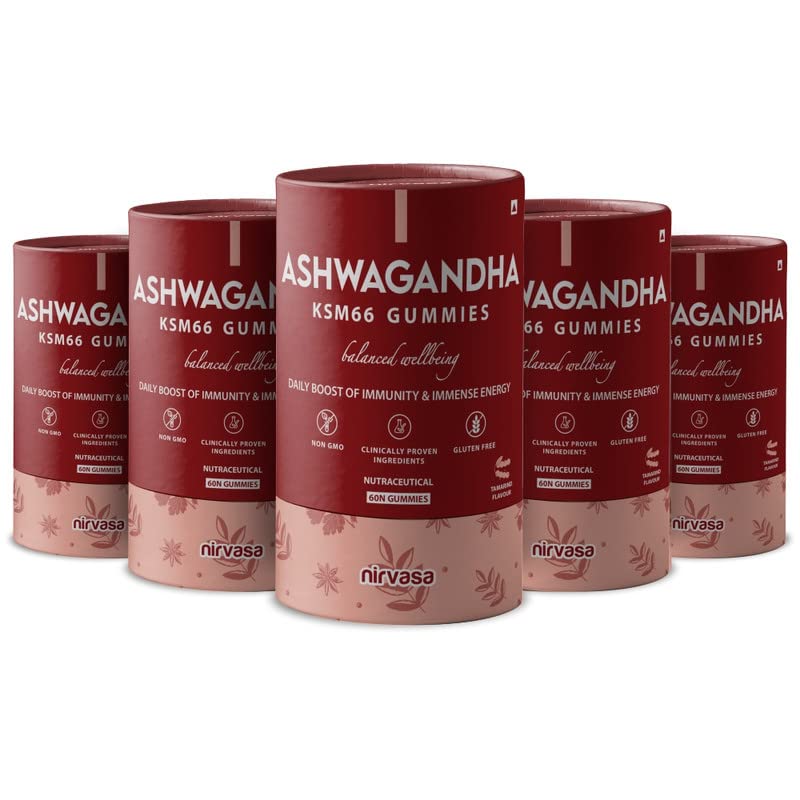 Nirvasa Ashwagandha KSM 66 Gummies with Vitamin D3 | KSM 66 Ashwagandha Gummies for Men & Women help for Immunity & Performance | 60 X 5 Tamarind Flavoured Gummies (B0BS44Z1TW) Amazon Price History, Amazon Price Tracker