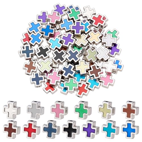 Perles en forme de croix en métal pour fabriquer un chapelet unique à offrir