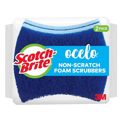 Image of Scotch-Brite ocelo Non-Scratch Foam Scrubber, 16 Count (Pack of 2)