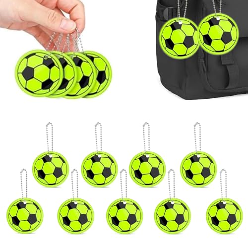 15個反射 キーホルダー 反射板 キーホルダー サッカー
