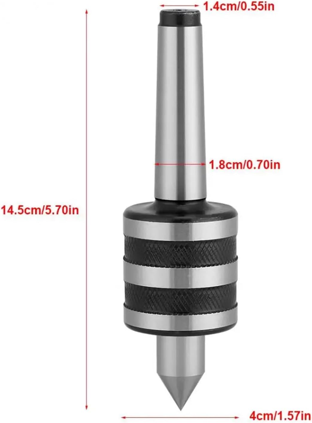 MT2 Live Center Lathe Milling Center Live Revolving Center Lathe for CNC Lathes Machine Tool Accessory