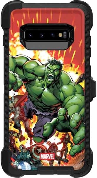 Skinit Decal Phone Skin Compatible with OtterBox Defender Galaxy S10 - Officially Licensed Marvel Enraged Hulk Design