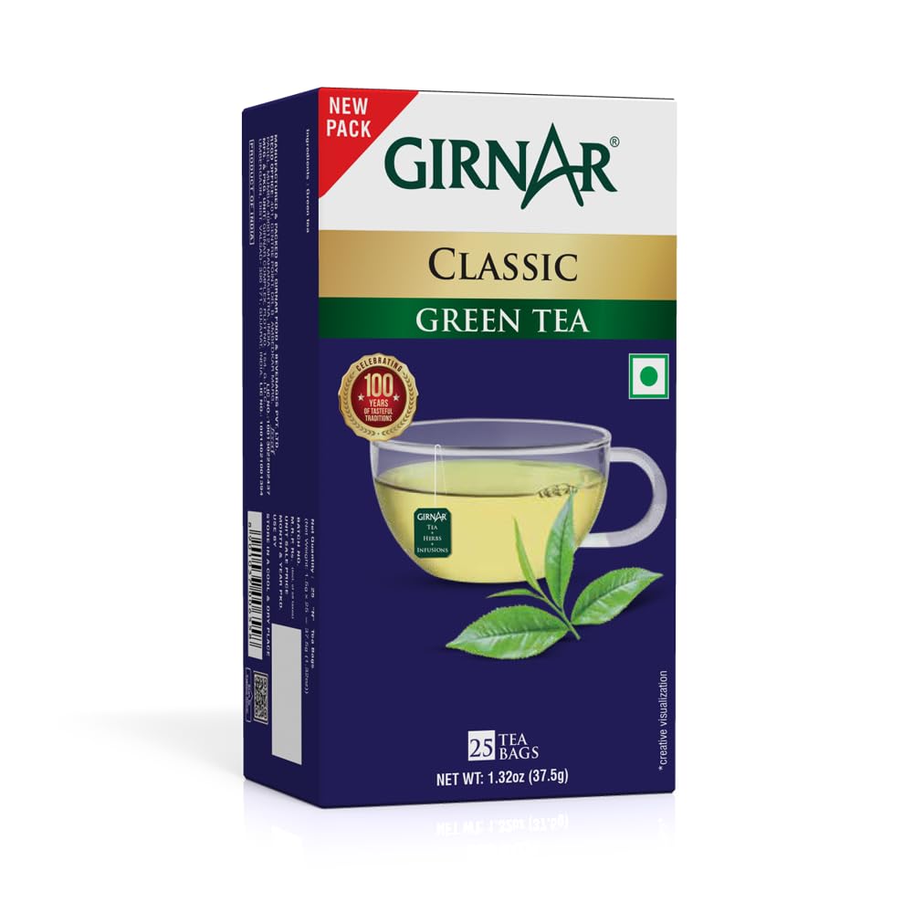Girnar Green Tea (25 Tea Bags) - Image 1