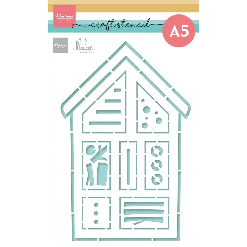 Marianne Design A5 Craft Stencil - Insect Hotel by Marleen PS8141
