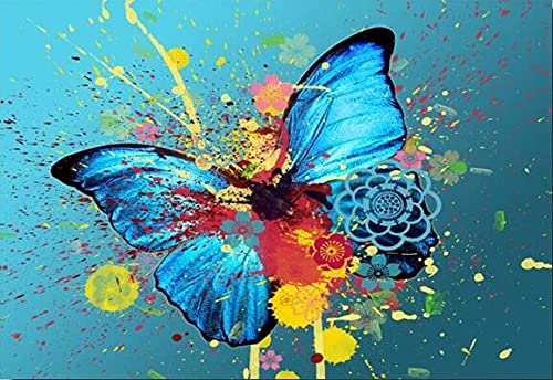 Peinture diamant papillon en cristal strass broderie dart grand format toile 5d 40x120cm