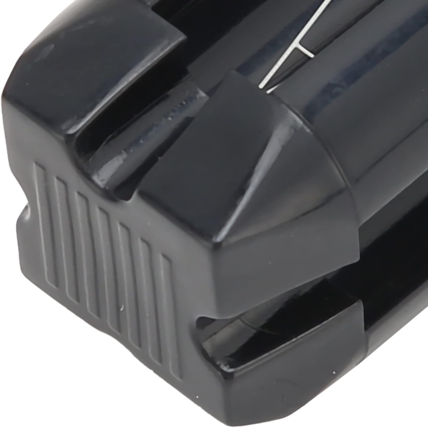 Brrnoo sharpener with text 'Easy to use Put the eyebrow pencil into the slot and cut it'