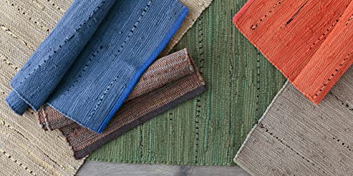 Dii Chindi Home Collection Handwoven Multicolor Area Rag Rug, 20X31.5, French Blue #TOP5