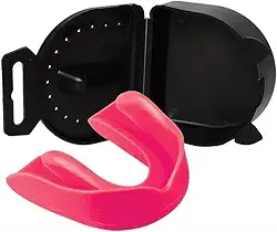 Protetor Bucal Simples C/Estojo (caixa) Muay Thai, Boxe,mma (Rosa)