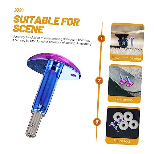 Angoily 2Pcs Ferramenta De Remoção De Rolamento De Aço Inoxidável Colorido Colorido Ferramenta De Re