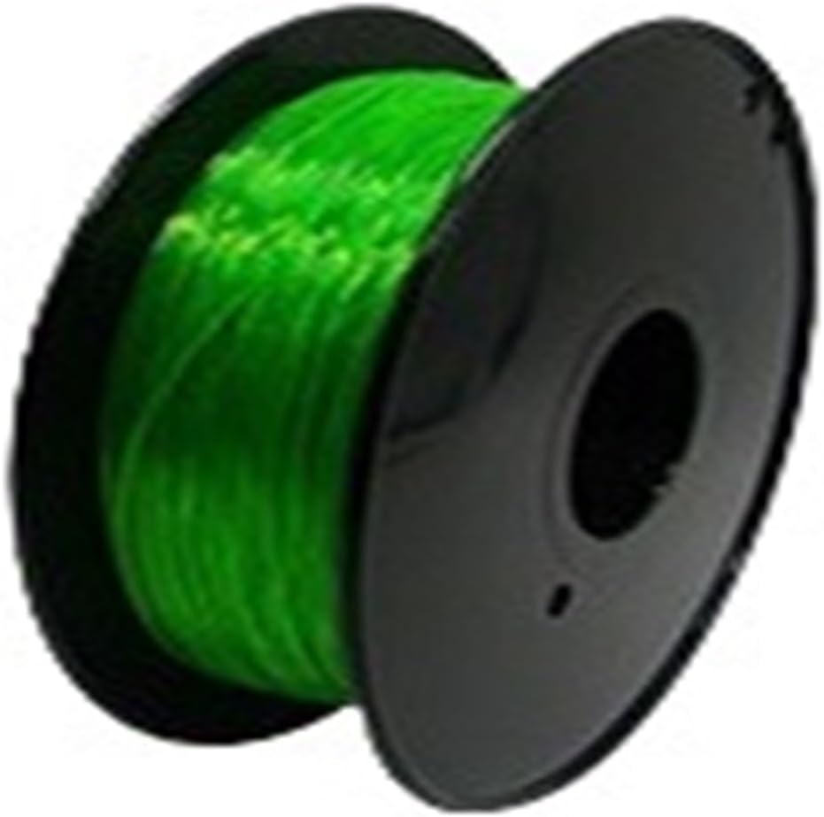 3D Printing Consumables Printer Filament Material 85A Elastic Shoe Upper Insole TPU Consumables1.75mm 1kgMulti-Color Optiona(Transparent Green)