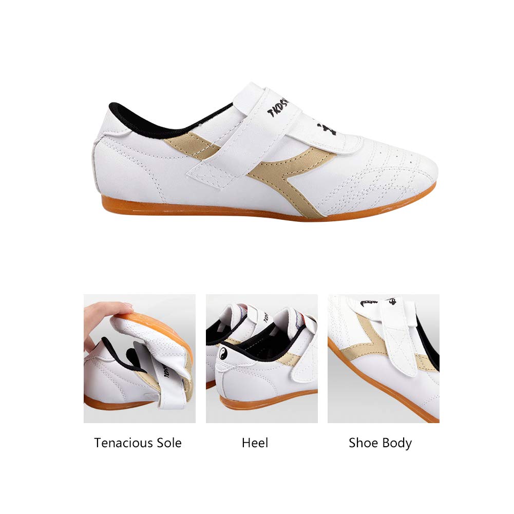 Wakects Taekwondo, Zapatillas de deporte Zapatos Kung Fu Tai Chi Transpirables para Adultos y Niños, Zapatillas Deportivas Taekwondo Entrenamiento