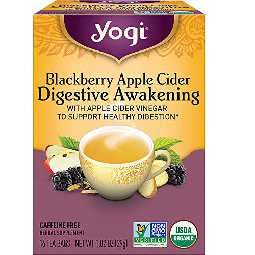 Yogi Tea - Blackberry Apple Cider Digestive Awakening (6 Pack) - Supports Healthy Digestion - 96 Tea Bags