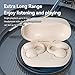 VincentDeo Clip On Earbuds,Open Ear Headphones Wireless Bluetooth 5.4,HD Voice Calls,Waterproof Earbuds for Fitness and Running (Beige)