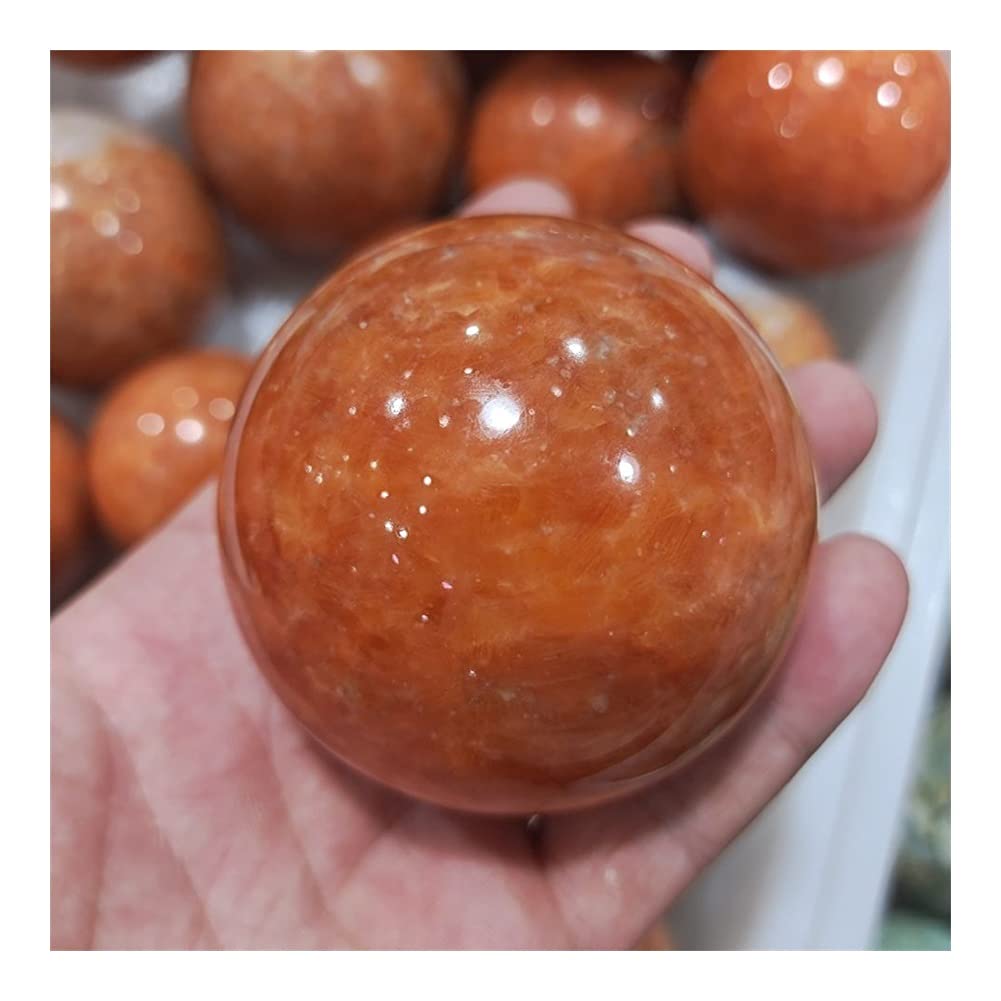 Sfera di Cristallo di Quarzo Giallo Dorato Naturale Pietra preziosa Ornamentale Sfere Decorative Gioielli indipendenti Colleziona Collezioni di casa