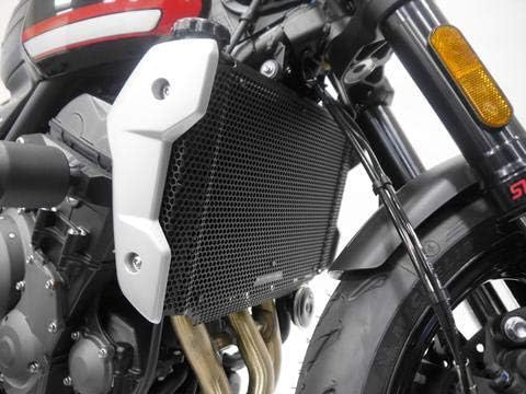Evotech Performance Radiator Guard compatable for Triumph Trident 660. Years 2021 to 2025. PRN015344