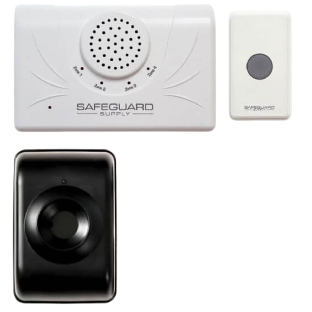 Safeguard Supply ERA Wireless Doorbell & Wireless Driveway Alarm Bundle - 1 Driveway Sensor 1 Wireless Door Chime Receiver 1 Long Range Wireless Doorbell Push Button/Door Contact Transmitter