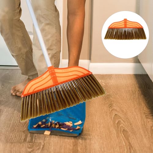 Cabezal de escoba de plástico duradero para limpiar patios y oficinas 7